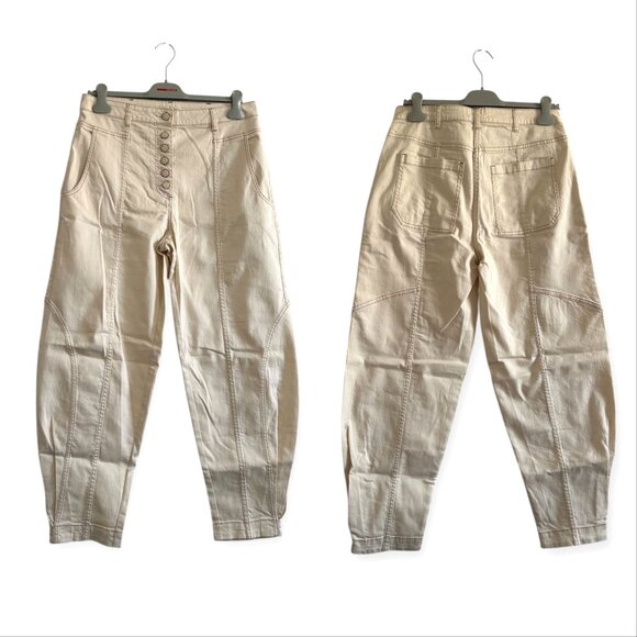 Ulla Johnson Brodie Jeans, Cream, Size 8, New with tag, MSRP $395 - Picture 15 of 16